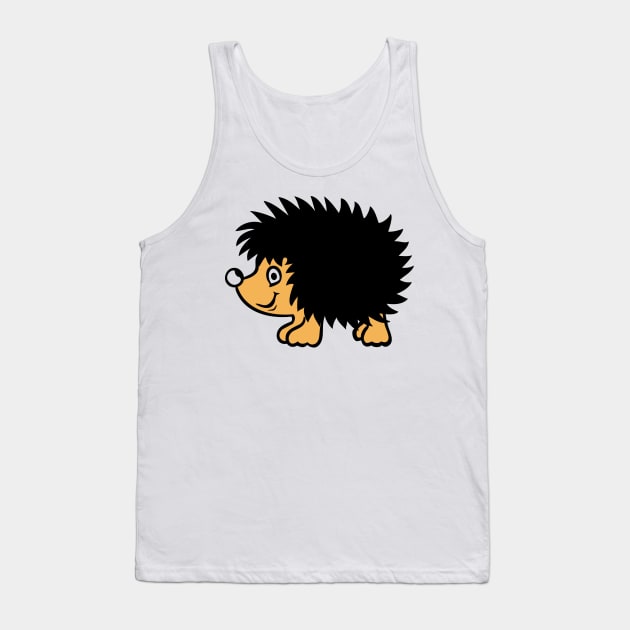 Cartoon Spiky Echidna Tank Top by AustralianMate